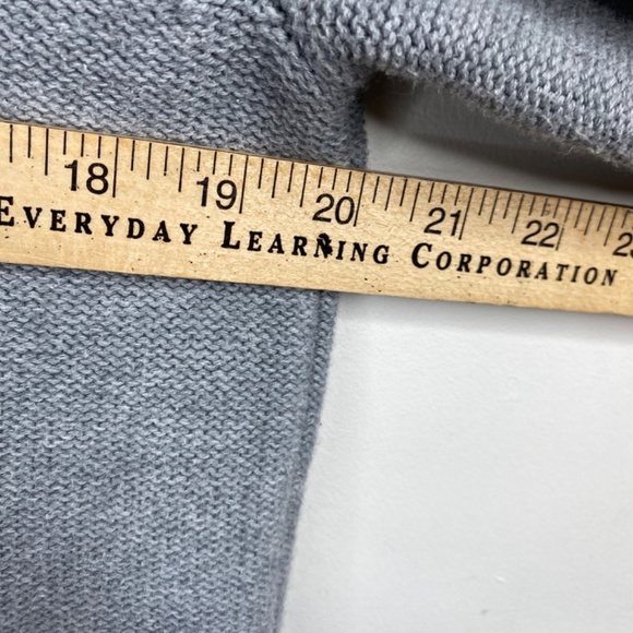 LL BEAN Cardigan LP Cable Knit Zip 100% Cotton Coastal Preppy Gorpcore Fisherman - Picture 8 of 10